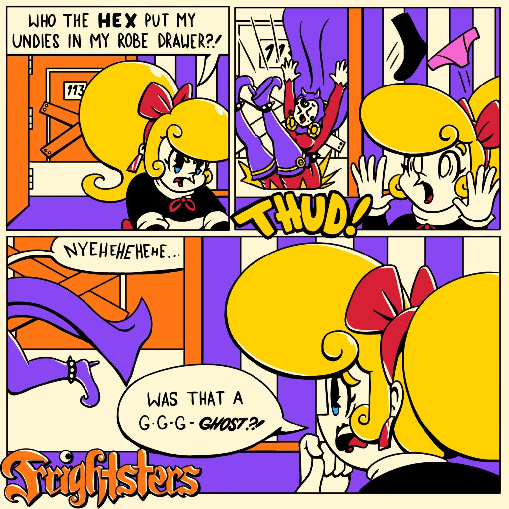sulvstoney's tweet photo. Evil Spirits - Watch out, they'll getcha.
#comics #today #art #frightsters https://t.co/tpjhO0FQ8x