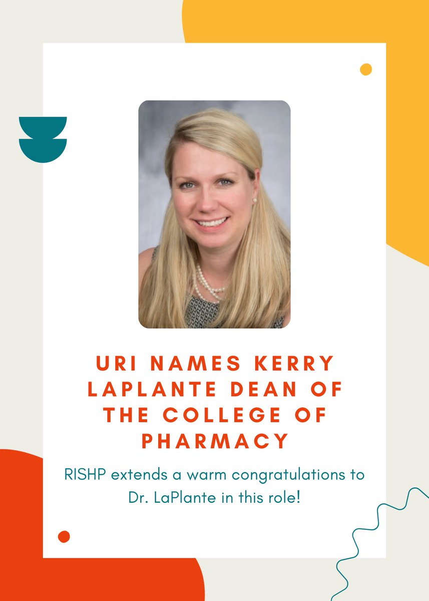 RISHPconnect's tweet photo. RISHP would like to congratulate Dr. Kerry LaPlante on being named Dean of URI's College of Pharmacy!🎊

A licensed clinical pharmacist, LaPlante is an internationally recognized expert on antibiotic use, antimicrobial resistance, and health policy implementation. 🦠 https://t.co/nQCSus6gQE