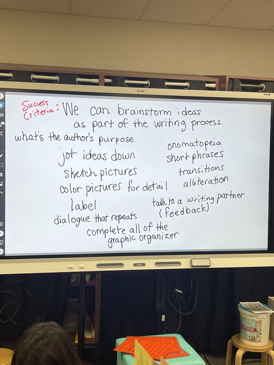 MrsHernandezCSE's tweet photo. Today we are using the writing process and co-creating success criteria with individual goals to take ownership of our learning. @CSE_Chameleons https://t.co/QYYnlv45vW