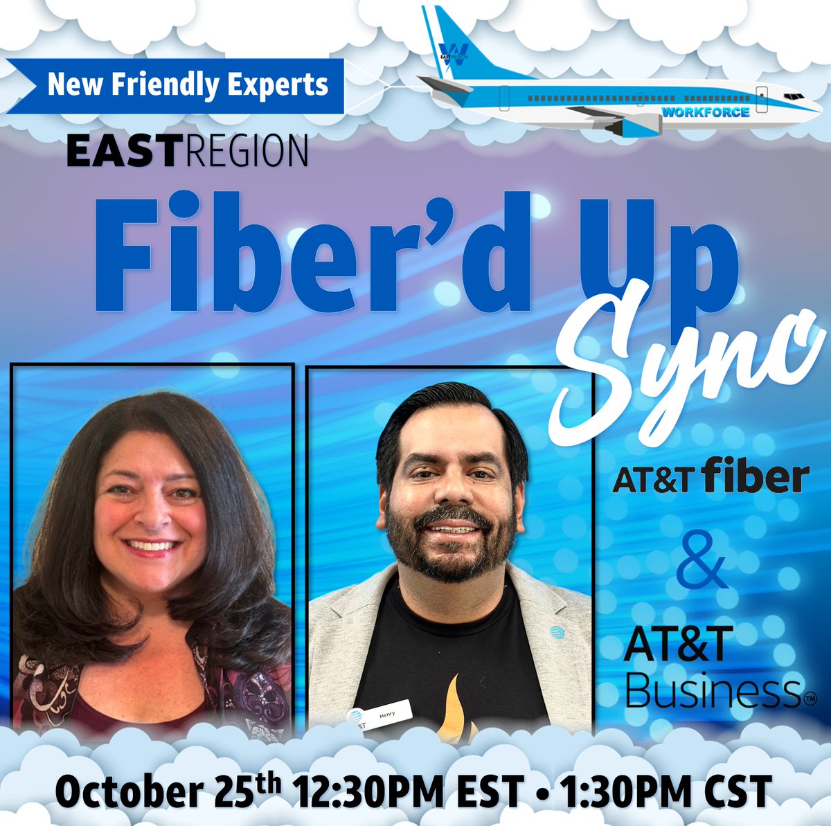 🗣️ ATTENTION EAST REGION NEW FRIENDLY EXPERTS. Our last Fiber'd Up call of 2023 is this Wednesday! Meet us there to discuss all things consumer and business fiber. Check your calendar for the invite!🥳✈️