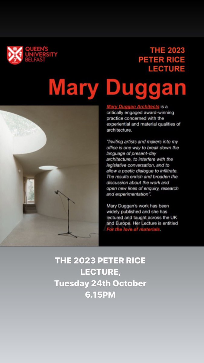 THE 2023 PETER RICE LECTURE is on Tuesday 24th October 6.15PM Room 0G/012 David Keir Building
Stranmillis Road, Belfast
Admittance by Free Issue Tickets
from Eventbrite
