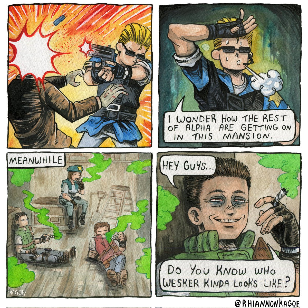 ✨easier to share version ✨
the conclusion to the mansion herb incident
#ResidentEvil