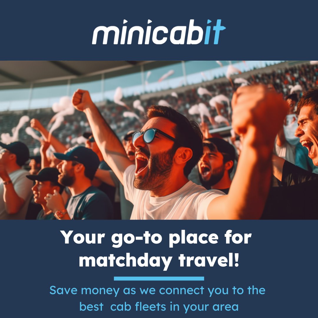 minicabit's tweet image. 🚖⚽ Game day approaching? Don't fret over parking spots; focus on the match! Book your hassle-free ride with minicabit to any stadium. Cheer louder, stress less! #MatchDay #PremierLeague #LocalGame 🌟
👉 minicabit.com/taxi-booking-a…