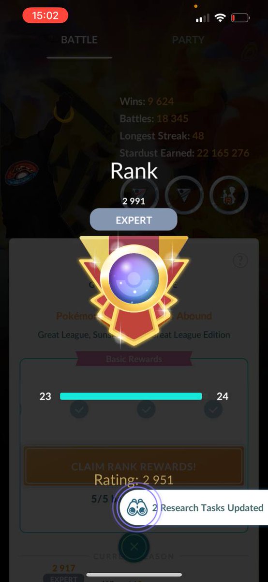 Hebellster's tweet photo. almost hit a legend with ma team <3

#GBL #PokemonGO https://t.co/UIrkVFacGA