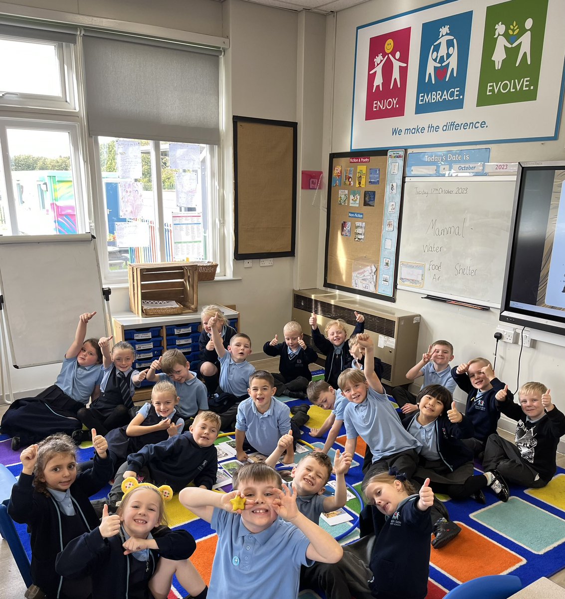 DelphSide's tweet photo. What a start to the school year! Year 2 have been exceptional. Amazing term for learning and making memories. Proud is an understatement! 💙😁 #Enjoy #Embrace #Evolve https://t.co/VSTHOiRDye