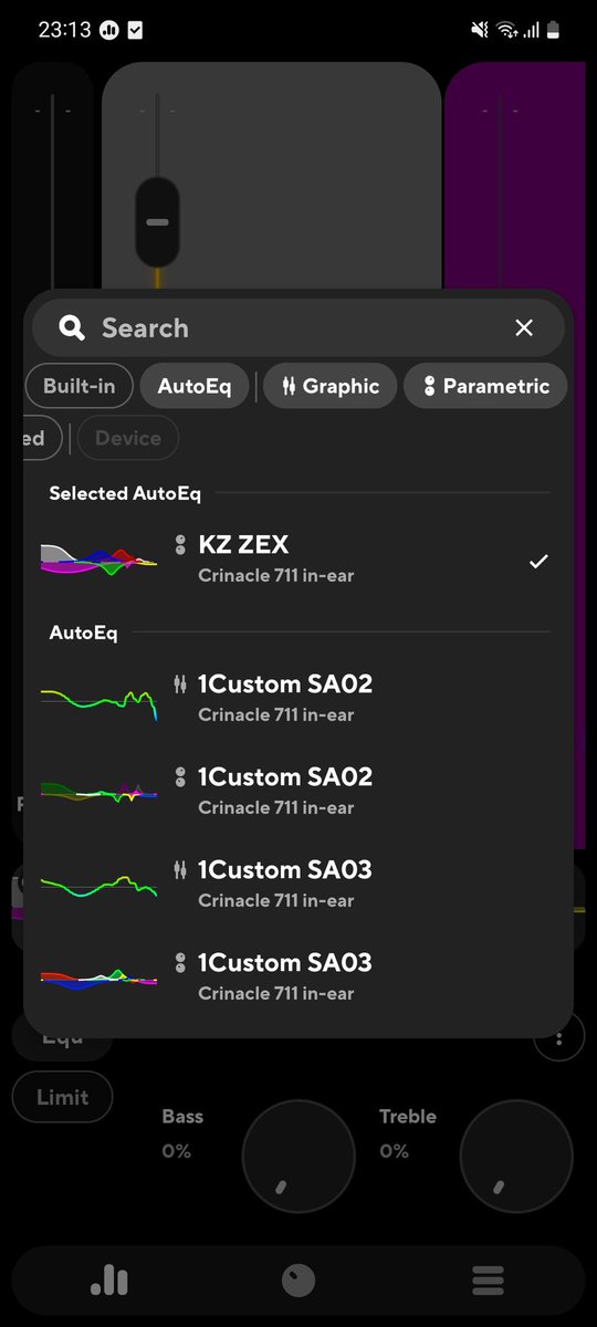 BEST EQ APP FOR MOBILE PHONE (POWERAMP EQ), ESPECIALLY FOR KEREHORE USERS WHO DOESNT WANT SPEND LOT OF MONEY FOR A DAC. U CAN GET A LOT OF AUTOEQ BASED ON YOUR IEM.