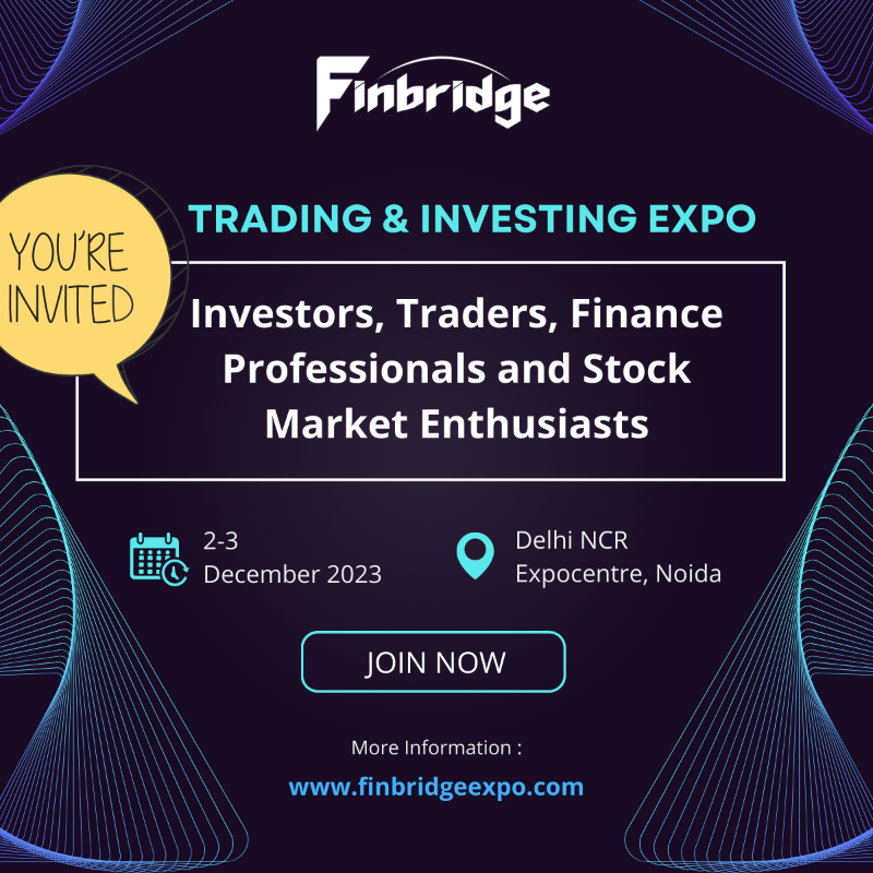 FinbridgeExpo's tweet photo. Accelerate Your Financial Growth at #Finbridge - Trading &amp; Investing Expo 2023

✅ Register at: https://t.co/0qiAaBIIt2

#Date: 2-3 December 2023 | #DelhiNCR (Noida)

#stockmarket #trading #investing #fintech #technology #algotrading #optionstrading #wealth #wealthmanagement