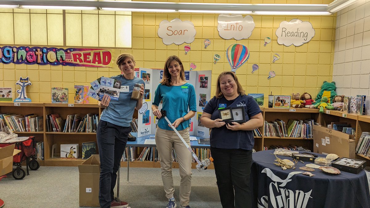 NC_WRRI's tweet photo. @SeaGrantNC and #NCWRRI enjoyed participating in the @WCPSS #STEM Career Expo on Thursday! We talked to over 130 students about opportunities in Natural Sciences! Thanks for having us, @BrentwoodMESE! #ExploreSTEM #careerfair #ExploreNature https://t.co/rQgOJo6165