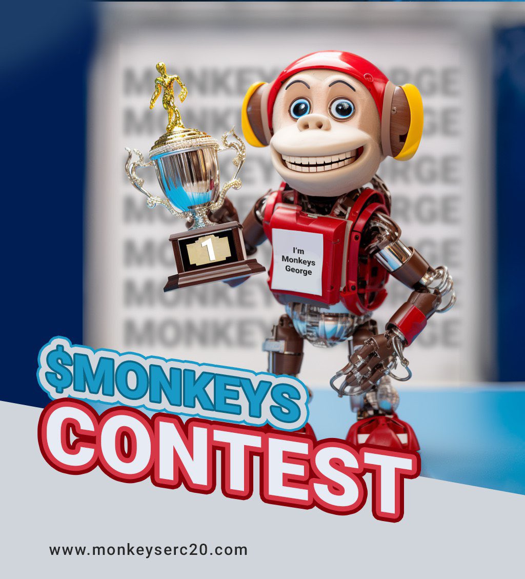 Monkeys_Erc20's tweet photo. Welcome to our #meme contest!
The bull memecoin you all await has arrived!

The rule is simple.
Step 1: Like and retweet this post.

Step 2: Create your meme and post it on your Twitter using #hastag "$Monkeys #Monkeys @Monkeys_erc20" And 
CA: 0x64ecfb25e77cbaf8295dd10e638c6c71a0c2b9f6

Step 3: Put your link below this post and tag 3 friends to be qualified.

🏆 Prize :
Top 1: $300
Top 2: $200
Top 3: $100

⏰ End : Oct 28,2023 

TG : https://t.co/AXTrEQiopF