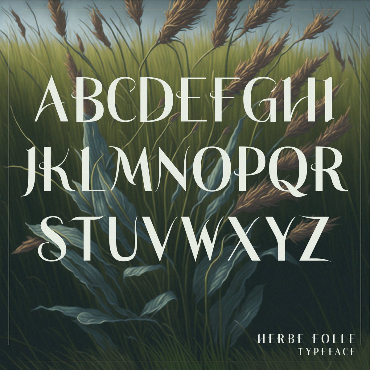 MvhGraphiste's tweet photo. Typeface HERBE FOLLE 🌿 https://t.co/ERjIRuvofy