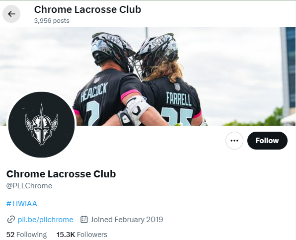 The Chaos LC and Chrome LC Twitter accounts are no longer verified accounts, while the other 6 teams still are...

Rebrands incoming?