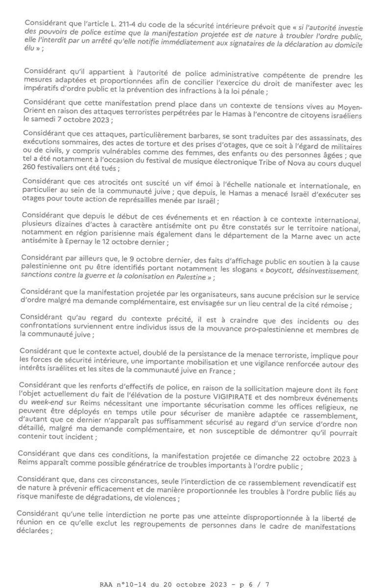 smith51_a's tweet image. [🚨🚨] Insupportable ! 

La marche de solidarité avec la Palestine et pour la paix encore interdite dans la Marne à Reims.

Le tour autoritaire inquiétant pris en France s’accélère !

Défendons la Paix et les Libertés !

#Palestine #Gaza #Israel #Paix #Reims #Marne #22Octobre