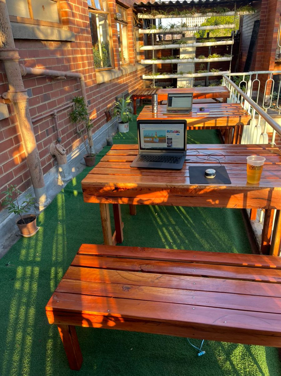 PrinceMadziwa's tweet photo. Are you looking for cool working space? visit our cool coworking balcony space and unlock your potential. 
"A space for your success" @techvillagezw @VillageZW @Kuda_Dhliwayo @nustzim @lupane_state @CurateByo https://t.co/M9Phxm7MeY