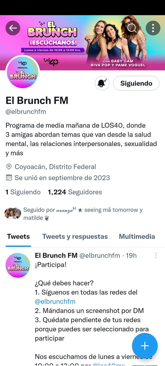 faby_font's tweet photo. @elbrunchfm @los40mx Amaría en verdad desearía estar en el meet and greet soy fan desde 2018 y manejo fan page en IG en apoyo a la banda y en particular a Dami https://t.co/0P6p1O7bYb