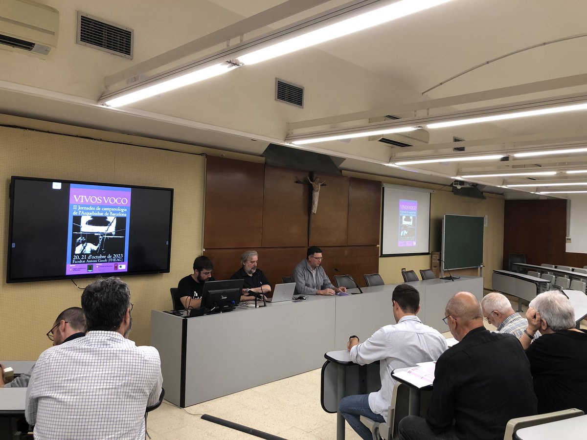 CampanersPi's tweet photo. Comencen les II Jornades de Campanologia de l’Arquebisbat de Barcelona @Fac_AntoniGaudi @AlumniSantPacia @campanes_cat @catedralbcn @esglesiabcn https://t.co/L3uRRRq7O9