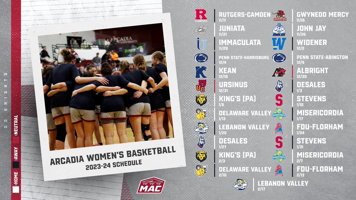 Almost time for tip off! Here’s our 2023-24 schedule⚔️