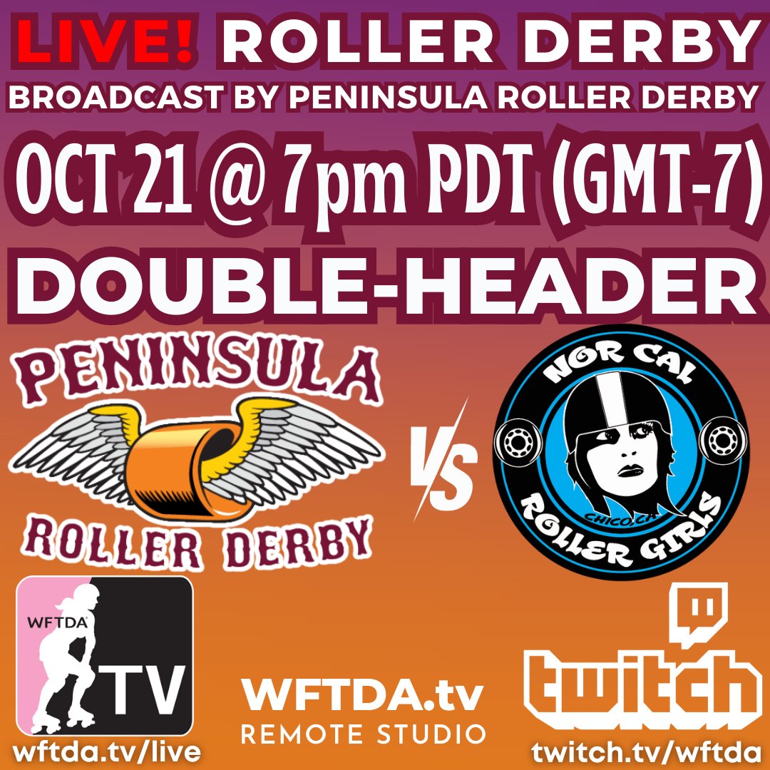 focorollerderby will be streaming their Black & Blue Ball double header  from the WFTDA.tv Remote Studio, Sunday, November 20 starting at…