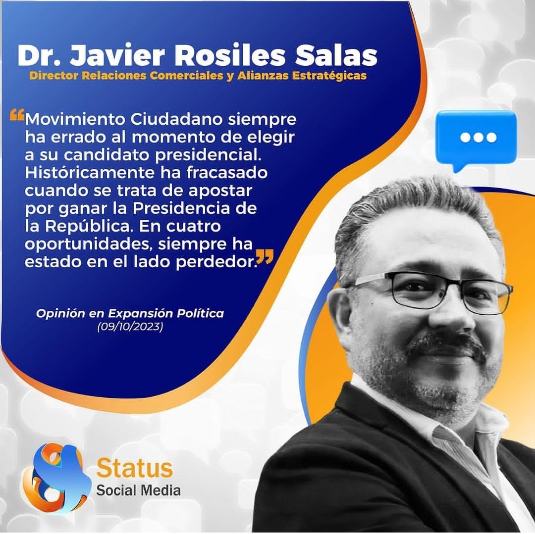 Javier_Rosiles's tweet photo. Movimiento Ciudadano participa por quinta vez en una elección presidencial... 

... siempre ha estado en la coalición perdedora

Les cuento en mi columna para @ExpPolitica

#Análisis #Opinión #ColumnadeOpinion 
#TeamStatus @statussocialmed

https://t.co/m508c2aoP3 https://t.co/F1mIgtNvK3