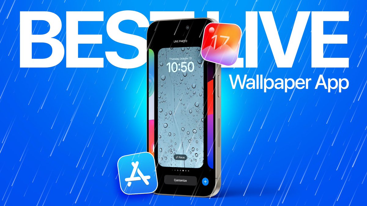 iDeviceHelpus's tweet photo. 🚨🙌 NEW VIDEO UP - The BEST LIVE Wallpaper App for iPhone - iOS 17 
 👀👉 FIRST 20 people to Repost Will Get a FREE LIFETIME Redeem Code !!! 
https://t.co/7Y0bSIIRGB https://t.co/lD1j1tIRZF