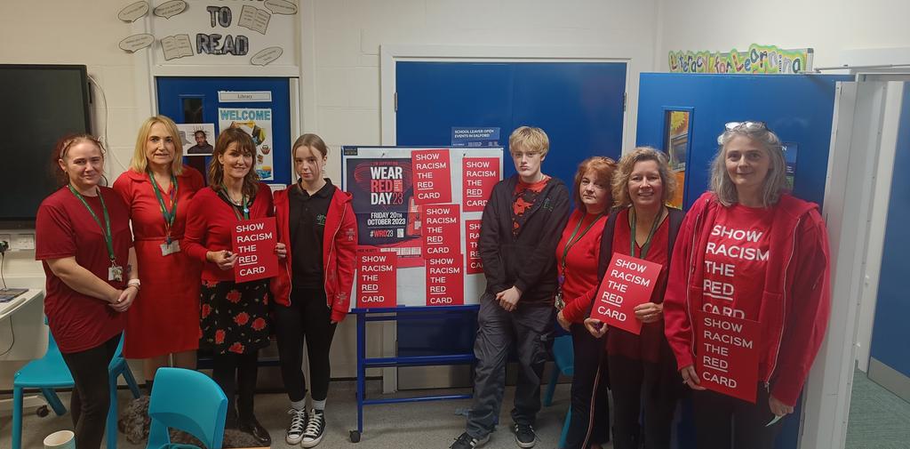 Raising awareness about anti-racism today at Arbour Academy with <a href="/SRTRC_England/">Show Racism the Red Card</a> #WRD23