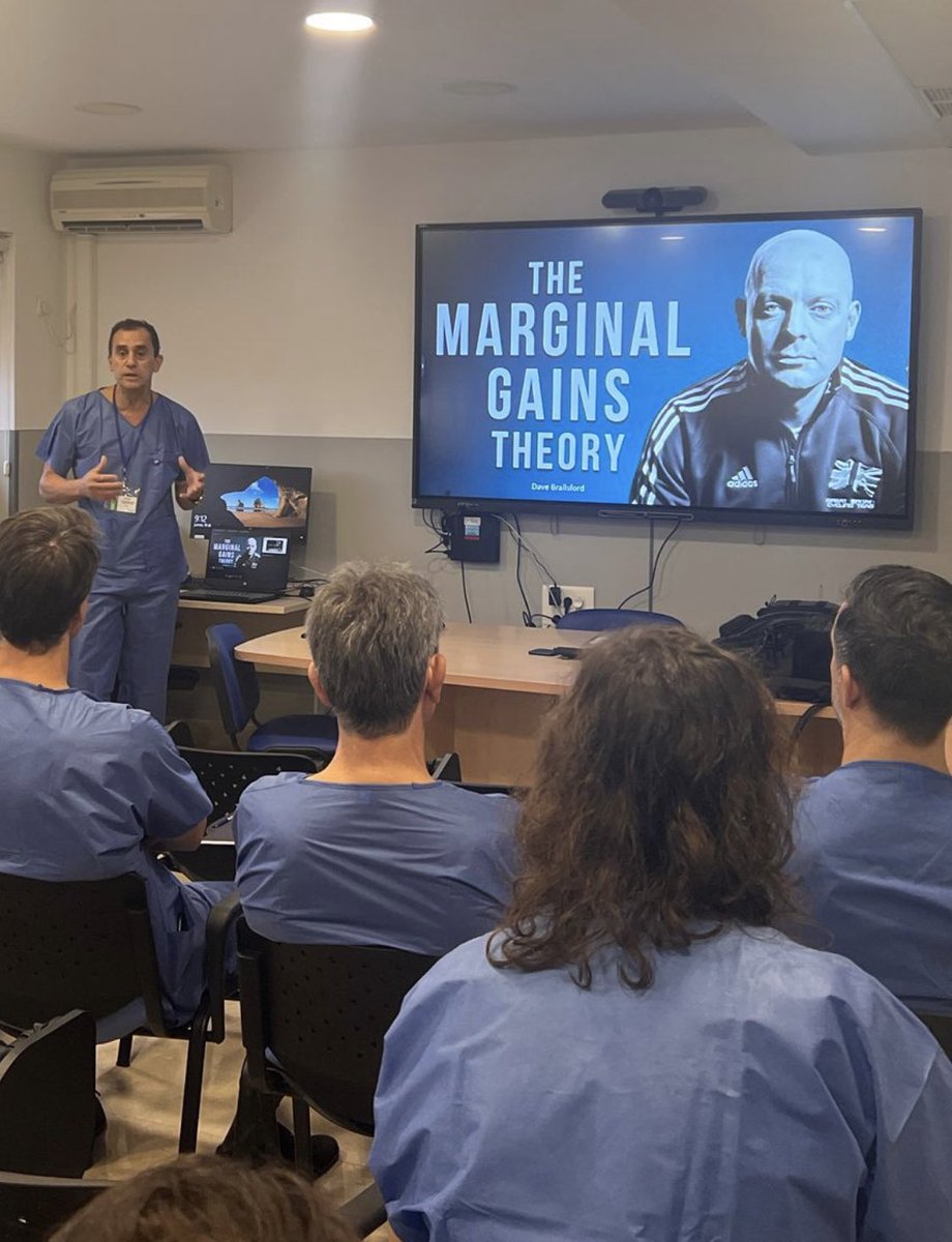 smoralesconde's tweet photo. Our first edition of our Marginal Gains in colorectal Surgery…using Artificial Inteligence we can improve the impact of our workshops

Today at the Institute of Innovation in Surgery at @HUVMacarena 

Thank @ManishChandSurg for open my eyes to the concept of marginal gains https://t.co/94IK5ZxFPp