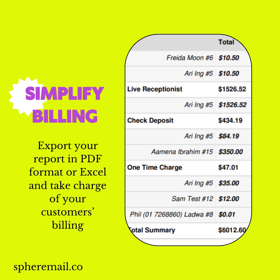 Have a better understanding of your products' performance and customers' purchasing patterns with SphereMail's Global Reports

Stay connected and contact us at info@spheremail.co for more information 
#billing #reports #coworking #management #financialawareness #SphereMail