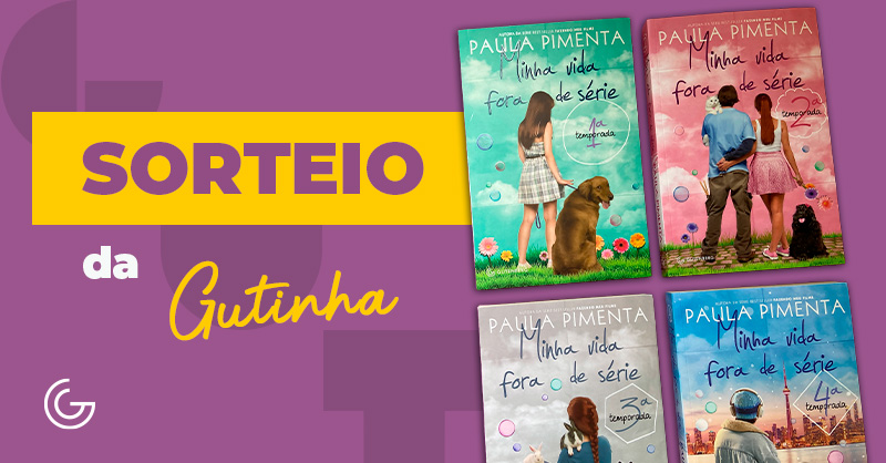 guteditora's tweet photo. 🚨 ALERTA DE SORTEIO DA GUTINHA!

O ganhador irá levar para casa os 4 livros de “Minha vida fora de série” da Paula Pimenta.

Regras:
- Seguir: @guteditora e @grupoautentica
- Curtir + RT no post
- Comentar 🌼

👉Resultado: 27/10, às 16h. Envio apenas para território brasileiro. https://t.co/LcKFr1e5UH