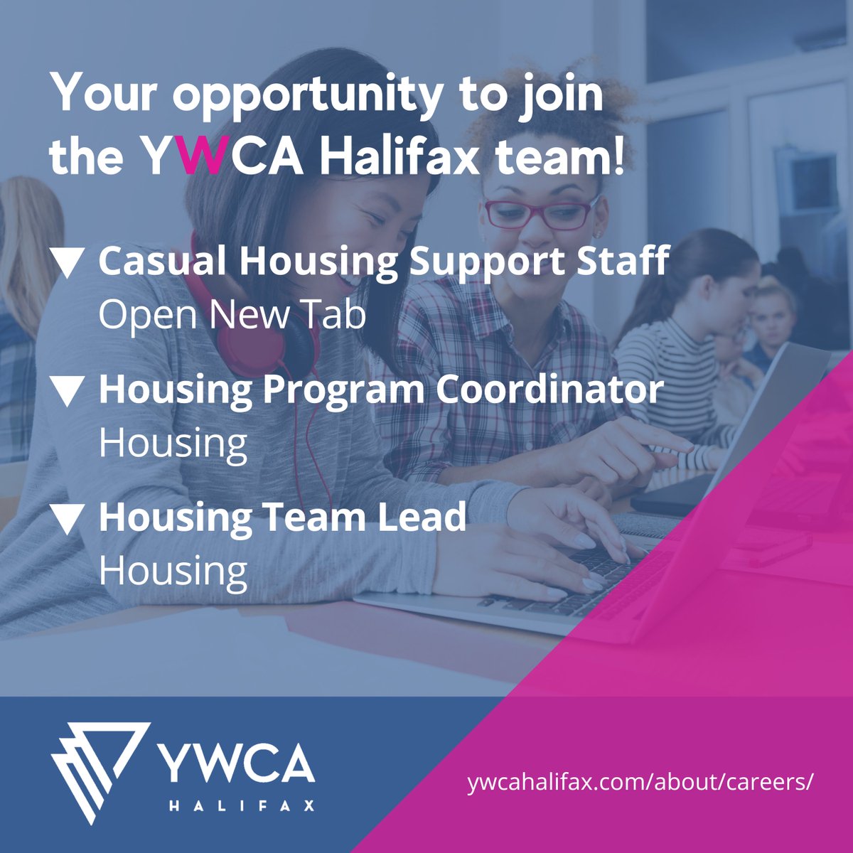 YWCA Halifax housing programming is growing! Explore opportunities here ➡️ywcahalifax.com/about/careers/ Be a part of offering safe space transitional housing and new long-term housing in our communities. Casual Housing Support Staff Housing Team Lead Housing Program Coordinator