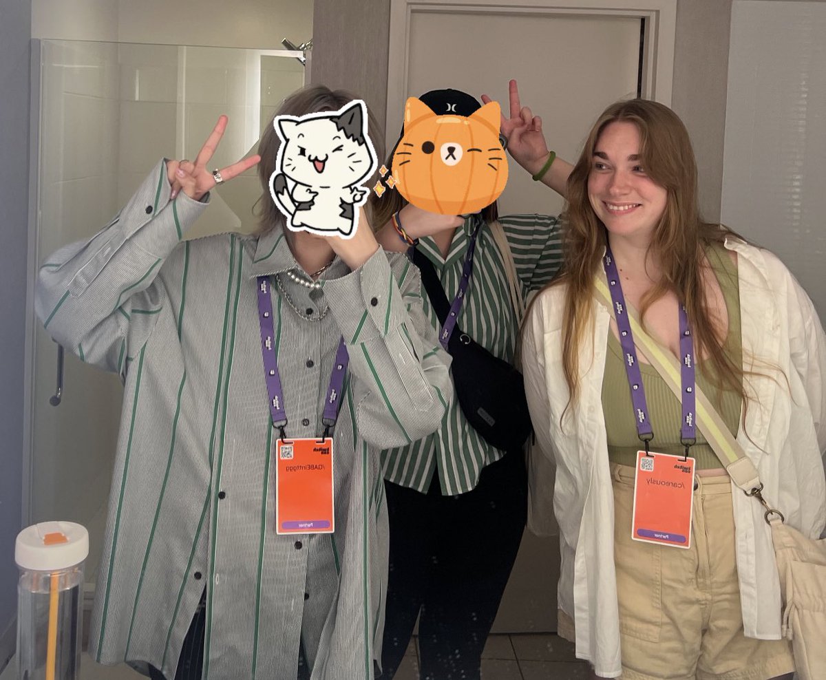 Day 1 Fit check >:) If you see any of us, come say hi !!! We’ll be wandering the convention, i’ll let you guys know where we chill >:)