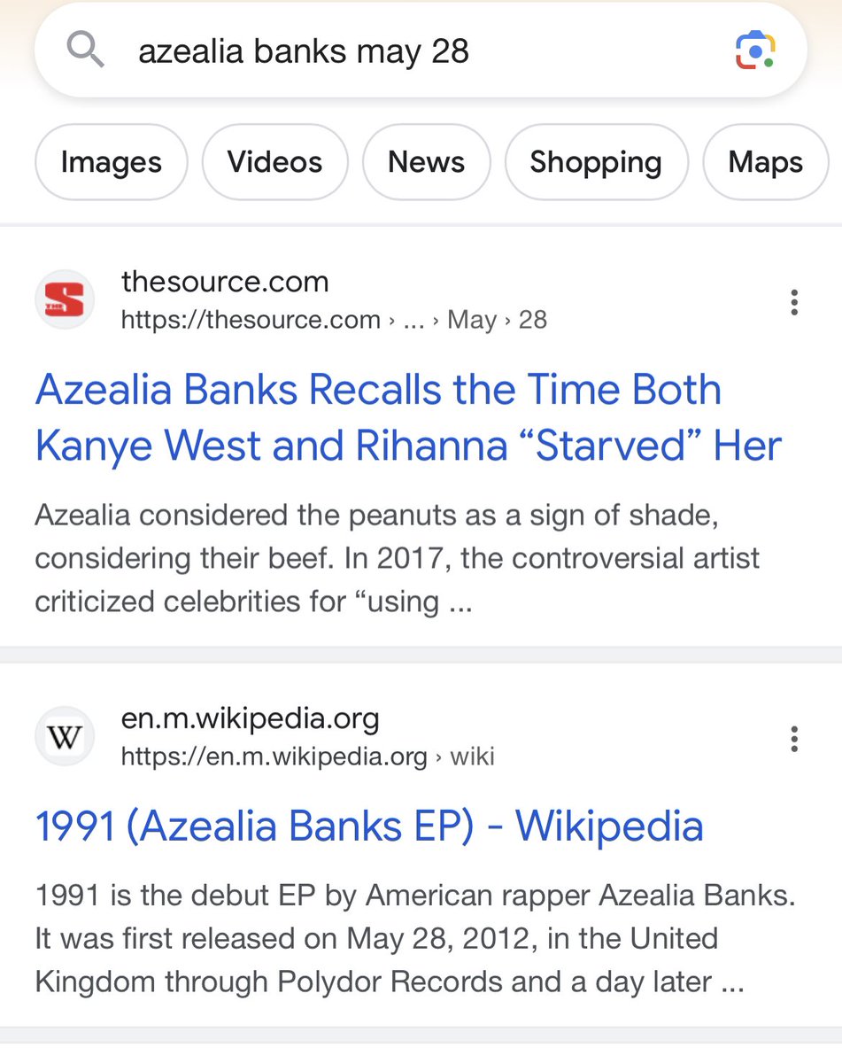 search azealia banks and then your birthday lmao