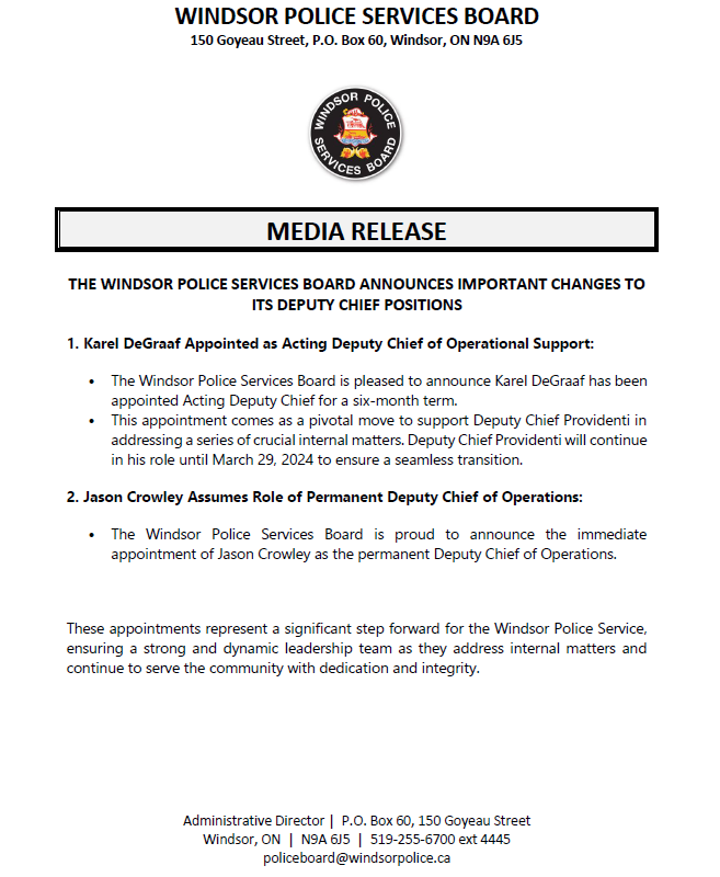 Windsor Police Service Board tweet media