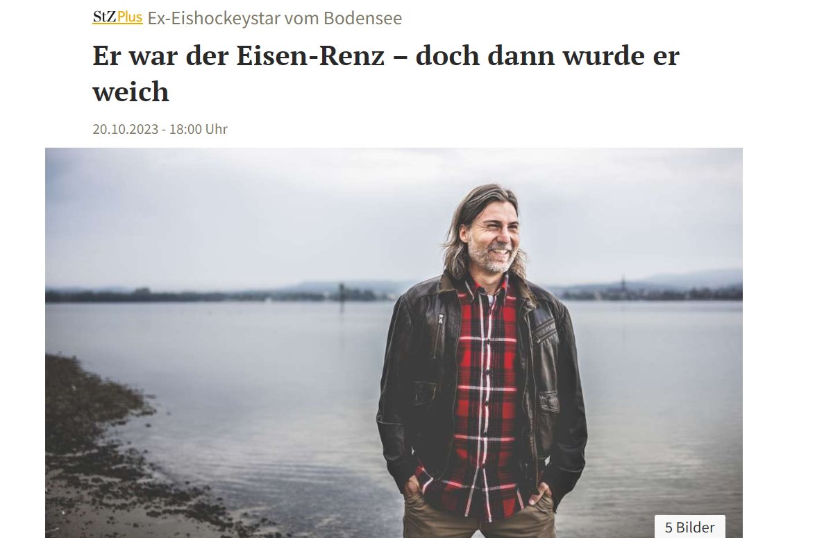 Auf dem Eis war keiner härter als Andreas Renz. Privat stürzte sich der ehemalige Kapitän der deutschen Eishockey-Nationalmannschaft in eine Affäre nach der anderen, verliebte sich fremd. Dann fing er an, nach Erleuchtung zu suchen. Foto: <a href="/SichtlichMensch/">SichtlichMensch</a>  stuttgarter-zeitung.de/inhalt.ex-eish…
