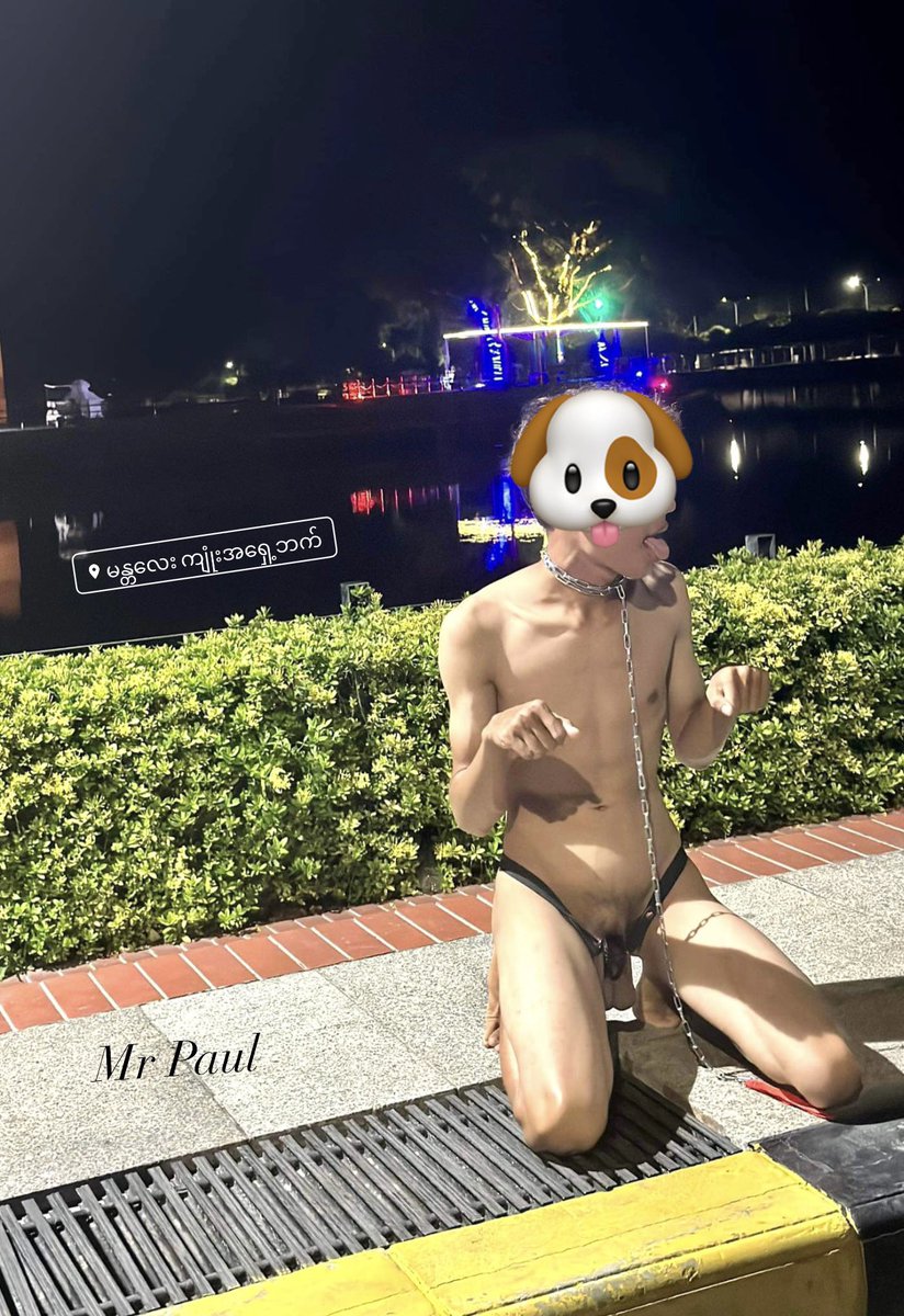 Puppy with Mandalay Hall &amp; ကျုံး 👽💯
#MrPaul #BurmeseSlaveBoy🇲🇲
