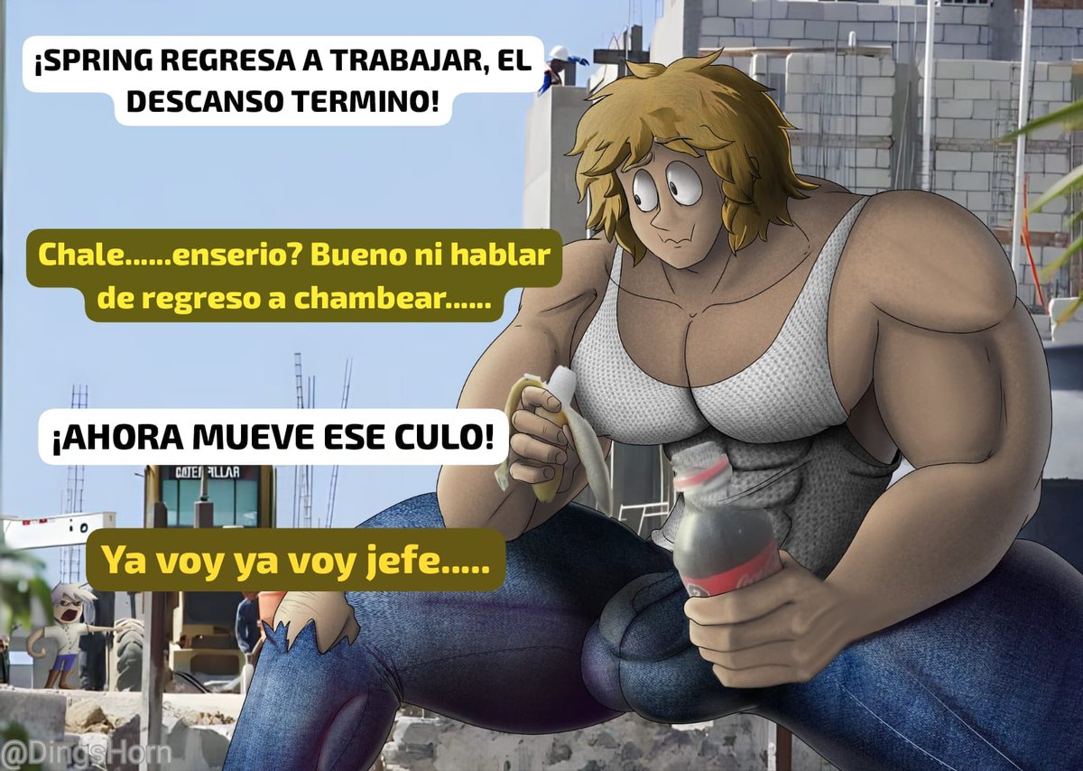CasasDiosdado's tweet photo. ¡ES HORA DE CHAMBEAR!💵🔥

(dibujos hechos por @DingsHorn yo solo les puse dialogo jeje)
#Fhsrule34 #Fhsnsfw #fnafhsrule34 #SprintrapFHs #Bara https://t.co/oNGeYjlU8m