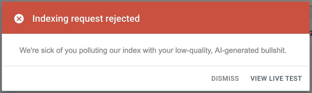 Google just went next level.

A lot of niche site people are starting to see this error in GSC lately 😲