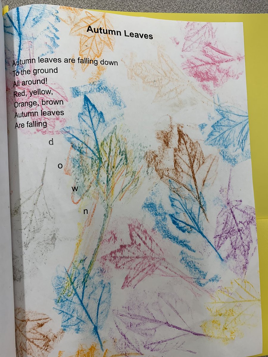 Perfect day to go on a leaf hunt and do some leaf rubbings on our “Autumn Leaves” poem! 🍁 <a href="/GrantAllStars/">Grant Elementary</a>