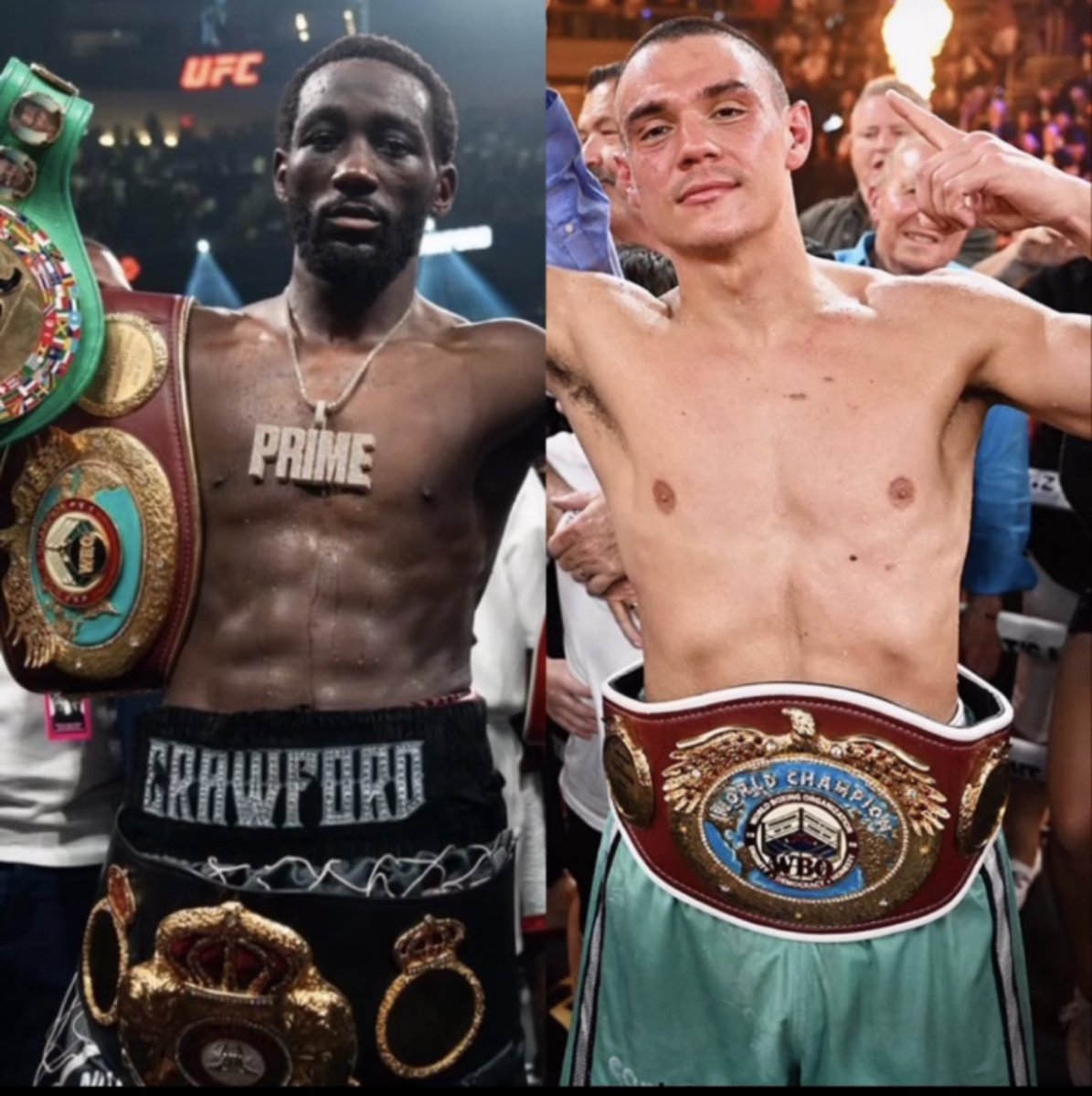 fighthooknews's tweet photo. The WBO has granted the opportunity to Terence Crawford to fight WBO Junior Middleweight Champion Tim Tszyu if he wishes to move up to 154 lbs and fight Tszyu Next for the title. #tszyucrawford #pbcboxing #poundforpound #wboboxing #fighthooknews  #boxingmedia #boxingfans #boxing https://t.co/OhMRWc23rc