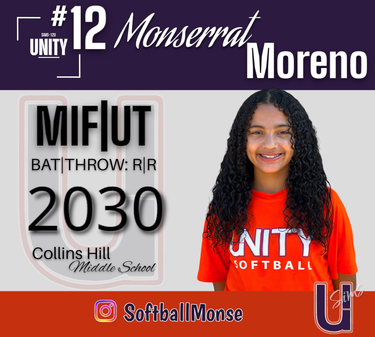 USims2k11's tweet photo. Meet 12 Monse!!!! Miss Moreno holding it down @ 2B but 2nd 2 none. She Locks down the right side &amp; throws away the key. She has a spicy bat and is key 2 our success! Monse tell us something?“My hands get sweaty on the field, so I always have baby powder 2 put inside my glove .” https://t.co/vfPOH9FAUo