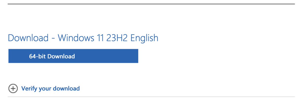 winload_exe's tweet photo. Download IDs for 23H2's ISO are live, but download fails. https://t.co/zAASo6xTN2