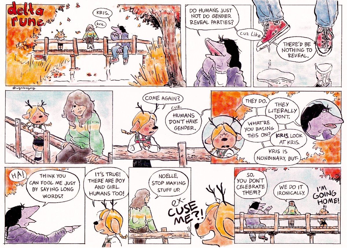 Deltarune Sunday Strip, 10/22/89