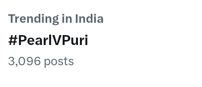 Pvpian_teena's tweet photo. Guys hashtag is also trending with tagline
PEARL'S YAARIYAN2
 #PearlVPuri https://t.co/pFYreHFnYM