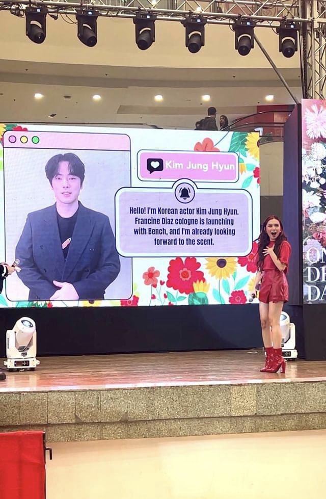 pourkjh's tweet photo. 오!! 파샤월드 형사님들 그리고 내배우 덕분에.. 아름다운 배우 Francine Diaz 와 회사들 정보까지 두루 찾아봄!😆🩵

그니까, 엊그제 이 깜짝인사도 촬영도 하고 VIP 시사회도 가고.. 내배우 바빴네! 계속 자주 만나요!🤗

#김정현 #kimjunghyun #キムジョンヒョン #キム・ジョンヒョン #FrancineDiaz https://t.co/WvVnSZZw7c