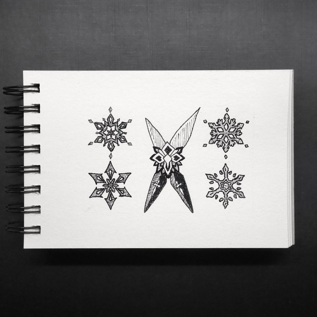 MarvinDamstra's tweet photo. #inktober day 20, "Frost". Another set of objects, just like yesterday. Got inspired by some art from #Genshinlmpact for this one!

#inktober2023 #inktober2023day20 #inktober2023frost https://t.co/I0xTCg525g