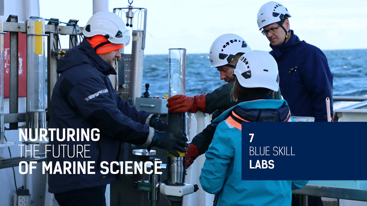 BLUE SKILL LABS by Eurofleets + Education and Training program, empowered the next generation of marine researchers to harness the full potential of scientific instrumentation on board European research vessels! #Marine_Ri #OceanScience