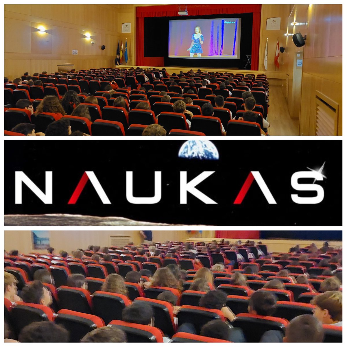 codemagijon's tweet photo. En el segundo #RecreoNaukas de este curso participaron más de 150 alumnos y alumnas #ESO @codemagijon. Esta vez escuchamos a @laura_tsc con su charla @Naukas_com "Ese huequecillo entre Marte y Júpiter" #UnRecreoDiferente @juanfisicahr #CodemaSTEM @anteromcj @PedagogicosS https://t.co/UkBUQpnFwh