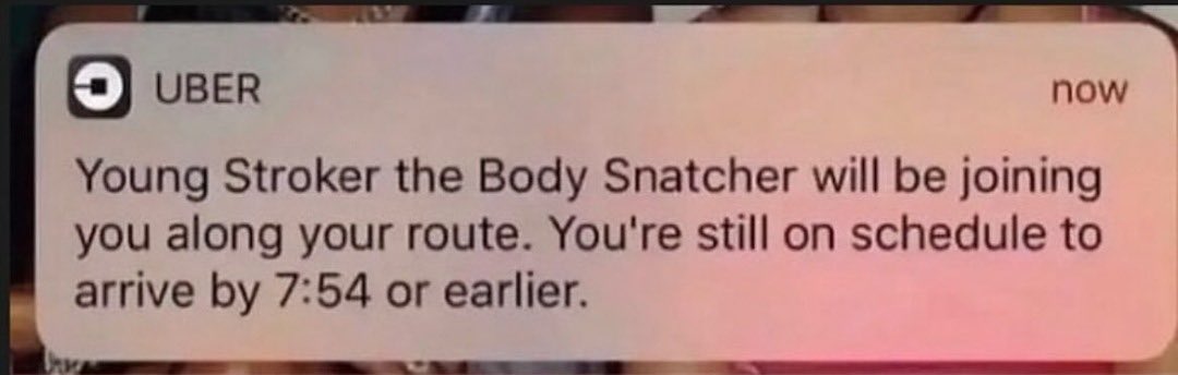 no the fuck he is not