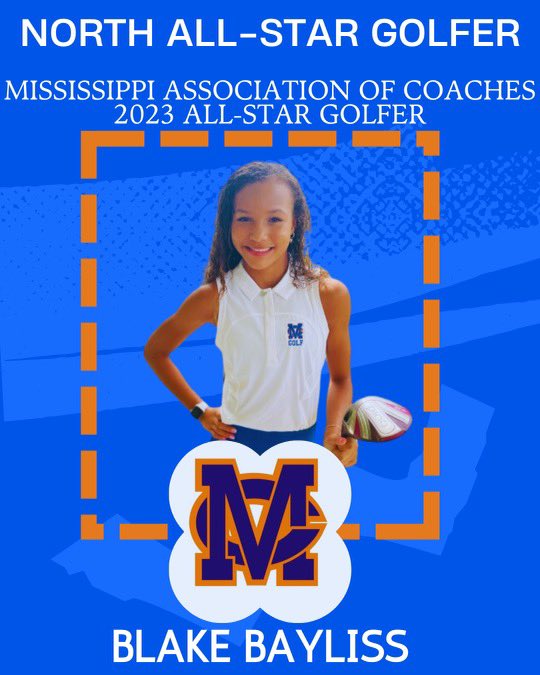 MCLadyJagsGolf's tweet photo. Congratulations to 7th grade golfer, Blake Bayliss for making the North all-state team! We're so proud of you Blake!🧡💙 @MC_BIGBLUE @MMSJaguars https://t.co/MHRtqQiON9