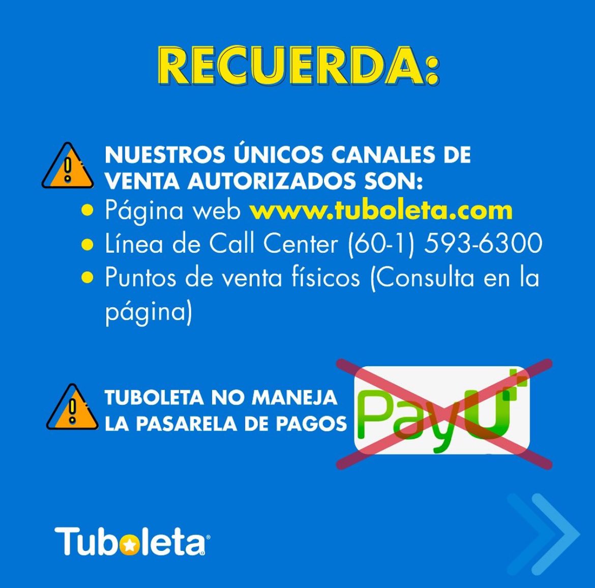 Tuboleta tweet media