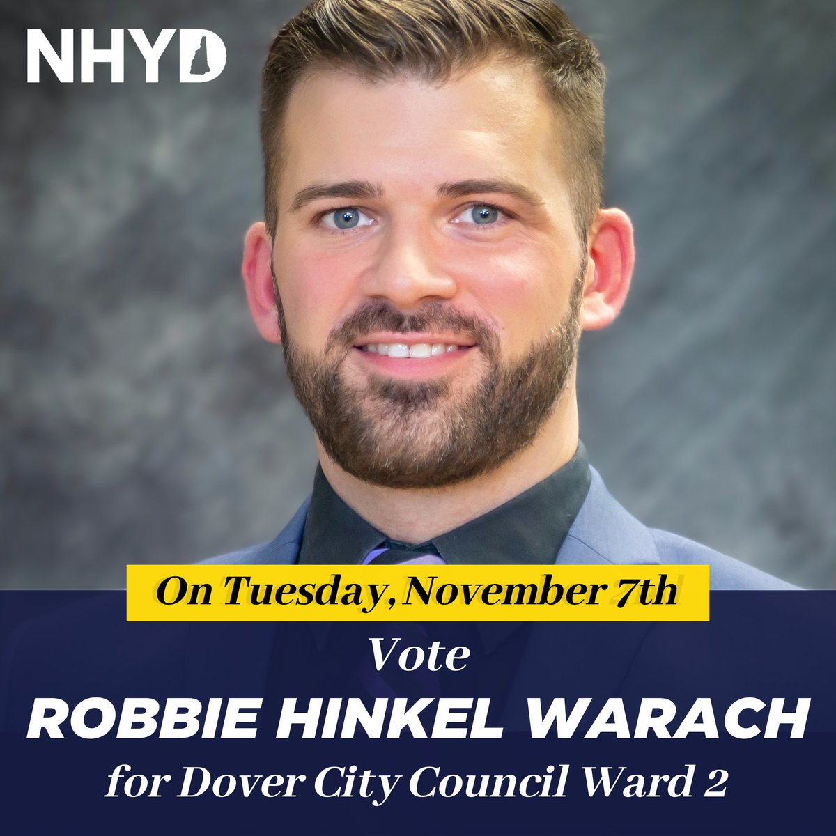 NHYoungDems's tweet image. During his first term as a member of the Dover City Council, Robbie ensured that Dover Public Schools continued to be fully-funded and led the fight to create affordable housing. To keep Dover moving forward, re-elect Robbie this year!