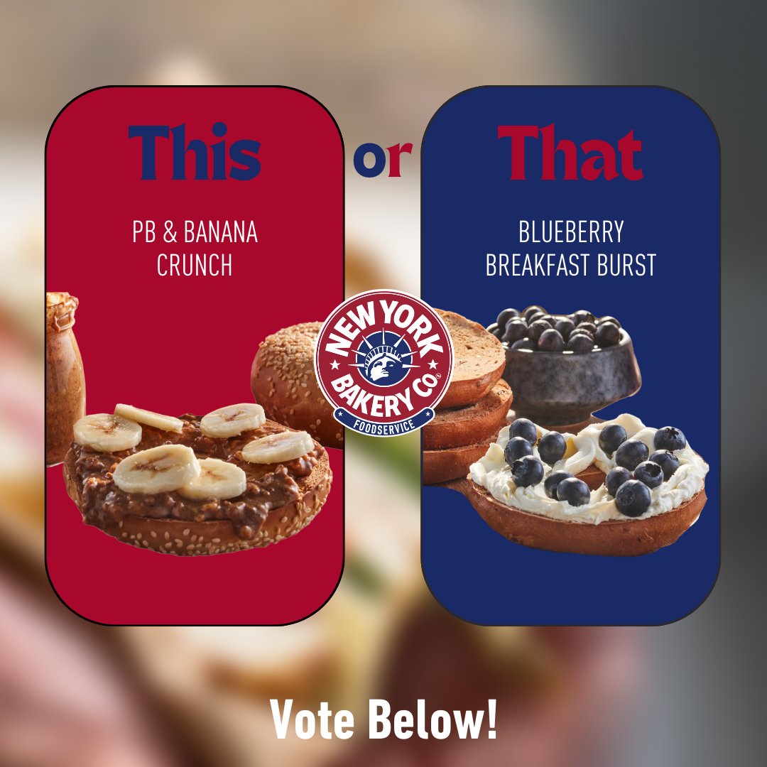Craving a delightful morning treat? 🥯  Take your pick: Are you Team Peanut Butter &amp; Banana Crunch or Team Blueberry Breakfast Burst? Comment your choice below 🥜 🍌  🫐